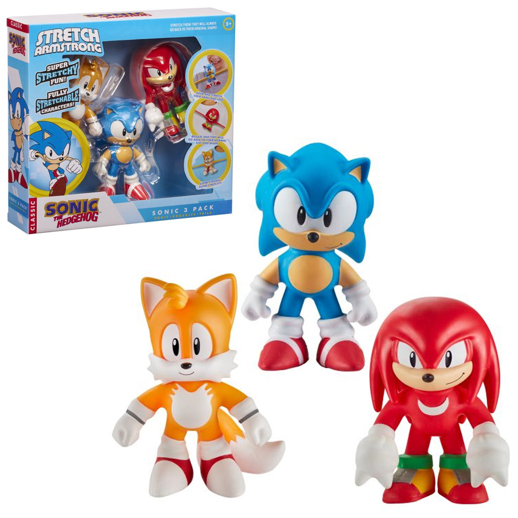 Stretch Sonic nyújtható akciófigura - 3 db-os szett vásárlás a Játékshopban