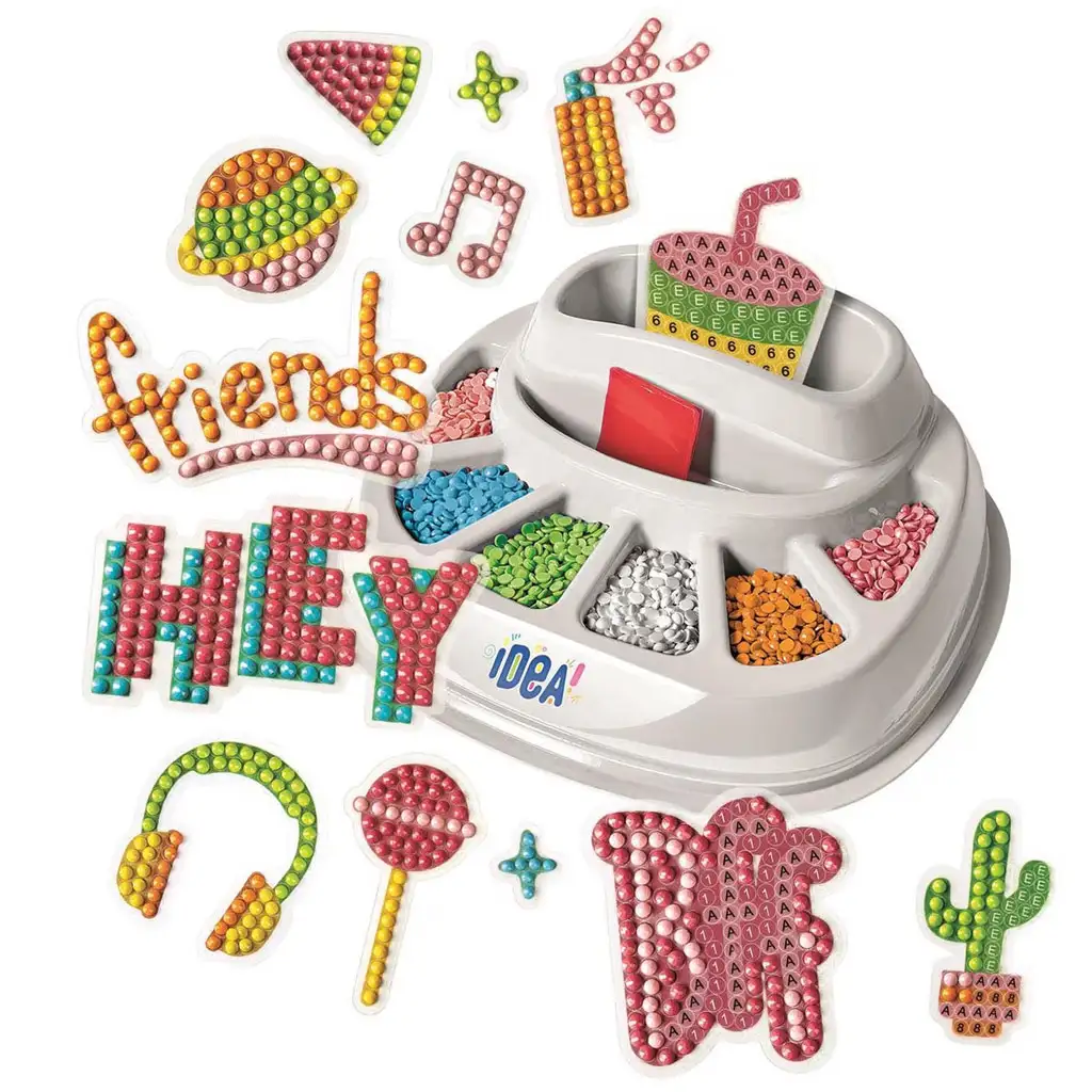 Idea! Sparkly Creations Pop Style strasszkő kép készítő szett - Clementoni - 2. kép