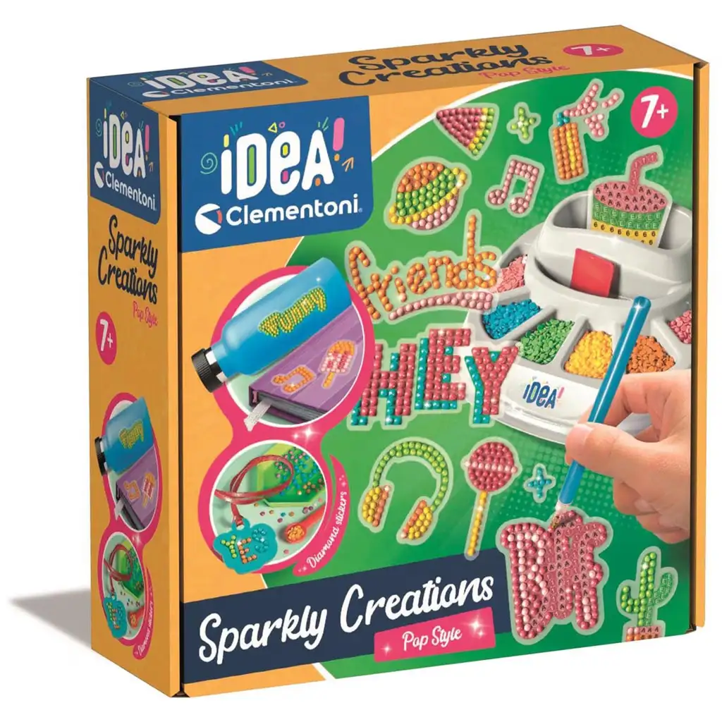 Idea! Sparkly Creations Pop Style strasszkő kép készítő szett - Clementoni