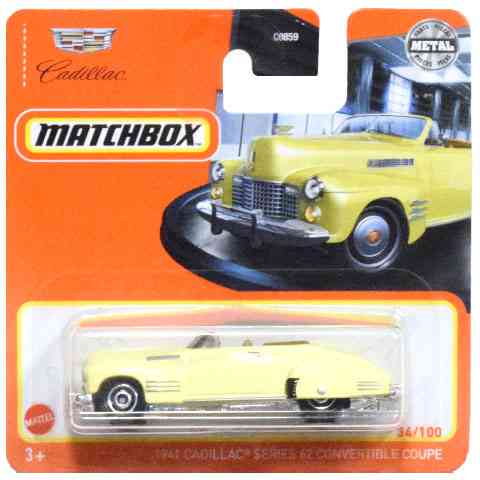 Matchbox 1941 Cadillac Series 62 Convertible Coupe - 1:64 Scale Die-Cast Metal Car (Blue) - View #5