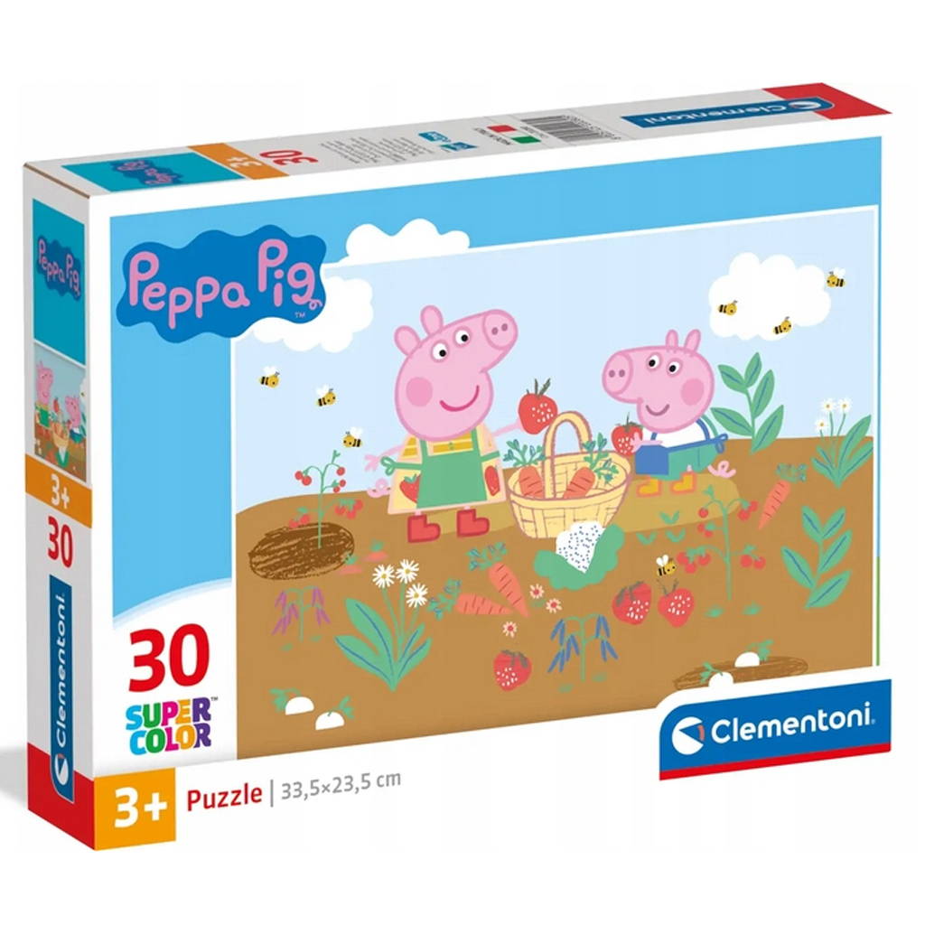 Clementoni - 24237 - Supercolor Puzzle - Peppa Pig - 24 Pezzi - Puzzle Bambini 3 Anni, Puzzle Cartoni Animati - Made In Italy