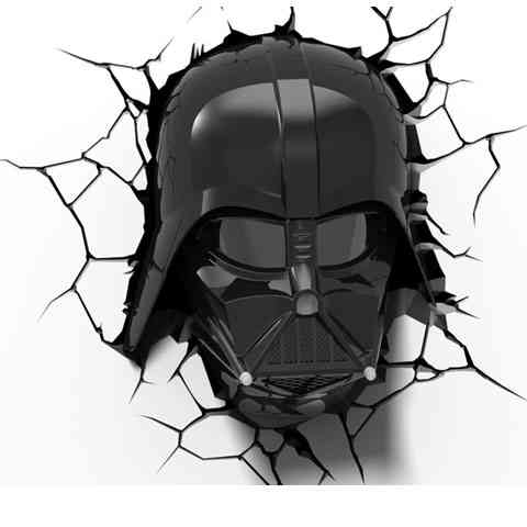 Star Wars Darth Vader 3D LED Fali lámpa