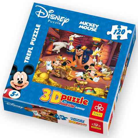 3D Puzzle 120 db-os Mickey egér és a piramisok - Trefl