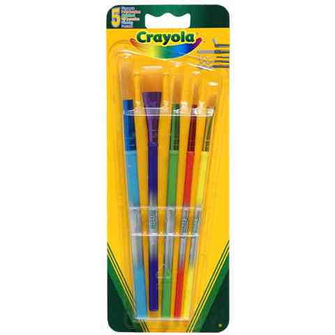 5 db különböző vastagságú ecset - Crayola