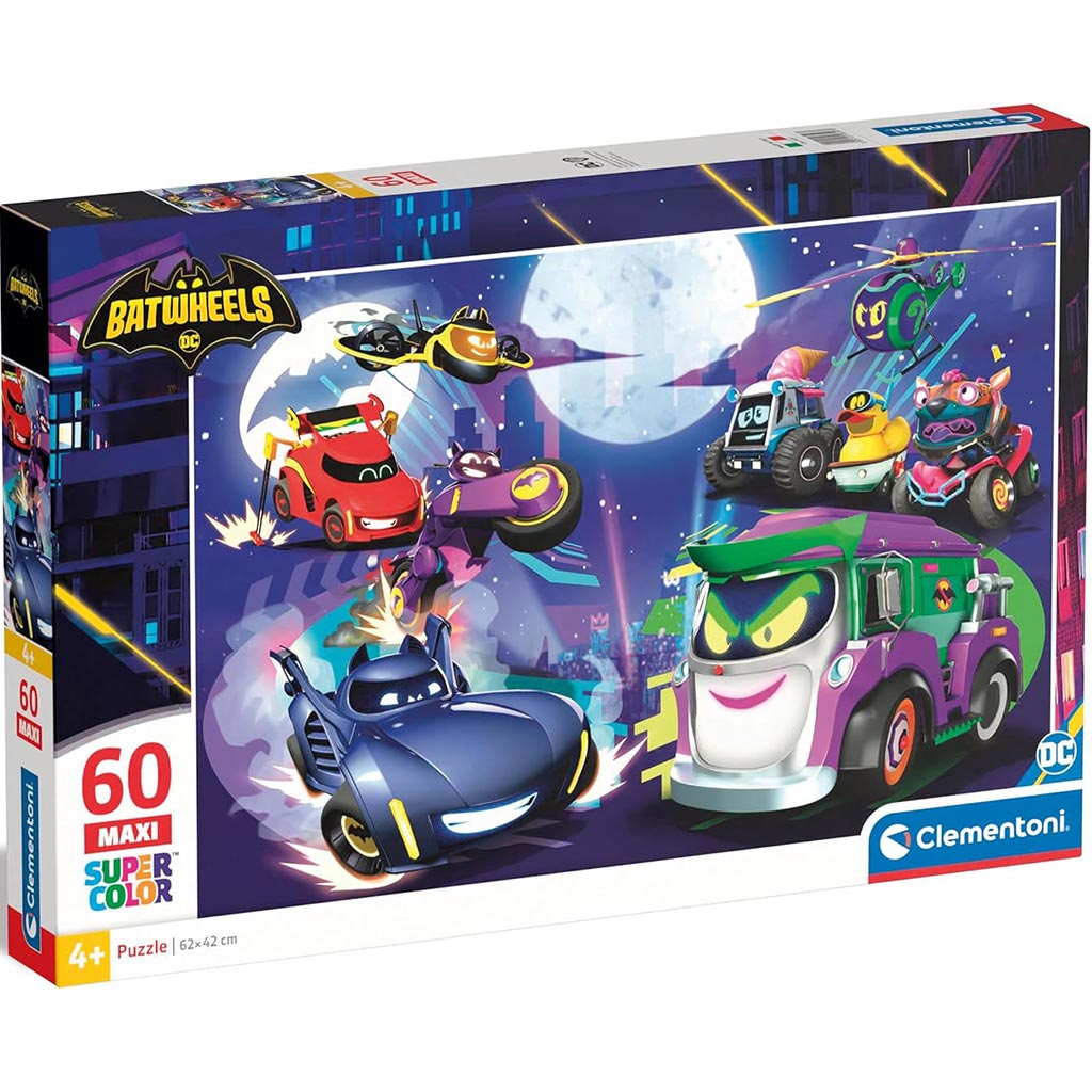 Batwheels 60 db-os maxi supercolor puzzle - Clementoni vásárlás a ...