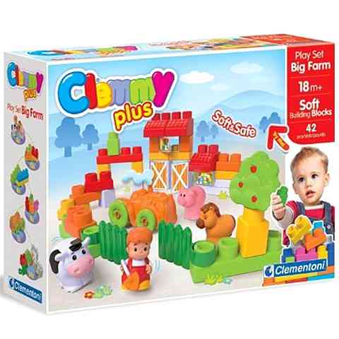 Clementoni Clemmy Plus Farm építőkocka szett vásárlás a Játékshopban