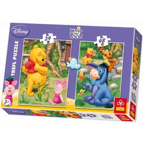 Micimackó puzzle mix 24-48 db-os 2 az 1-ben puzzle - Trefl