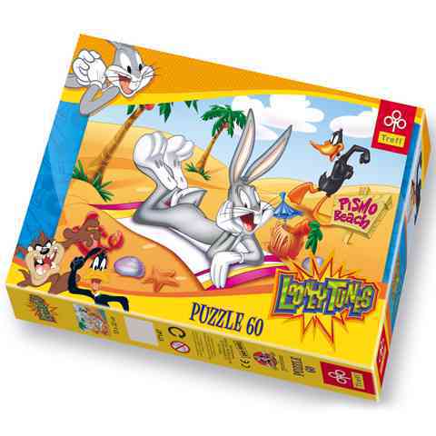 Tapsi Hapsi és Dodó kacsa napozik 60 db-os puzzle - Trefl