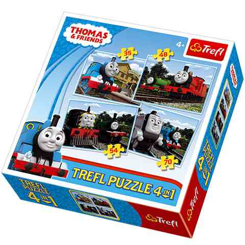 Thomas és barátai 4 az 1-ben puzzle - Trefl vásárlás a Játékshopban