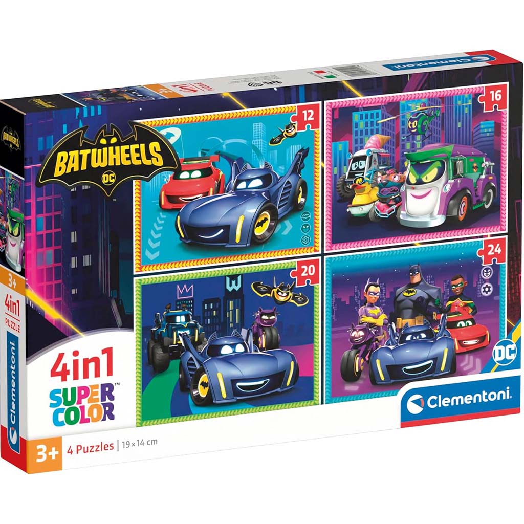 Batwheels 4 az 1-ben Supercolor puzzle - Clementoni vásárlás a Játékshopban