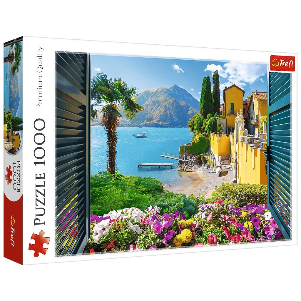 Kilátás a Comói-tóra 1000db-os puzzle - Trefl