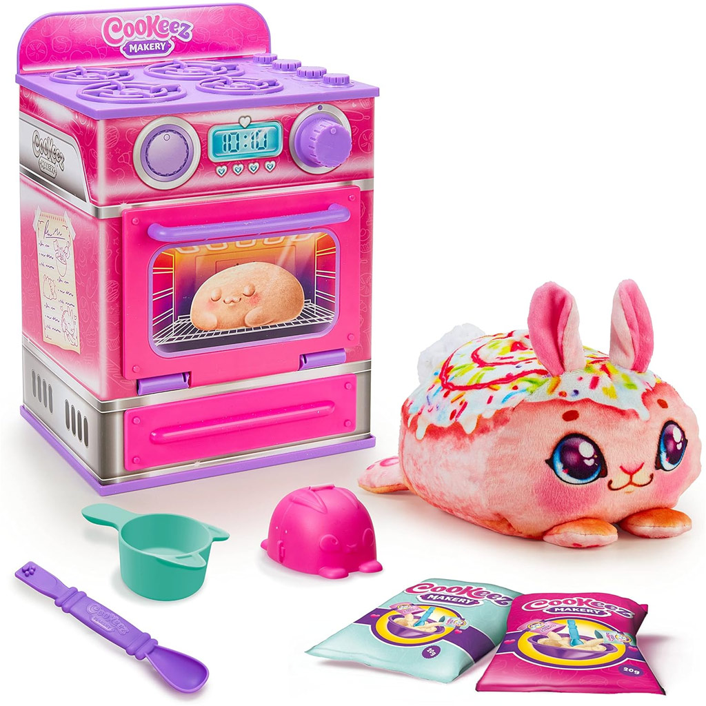 COOKEEZ Makery: Pink sütő játékszett meglepetés plüss állattal - 2. kép