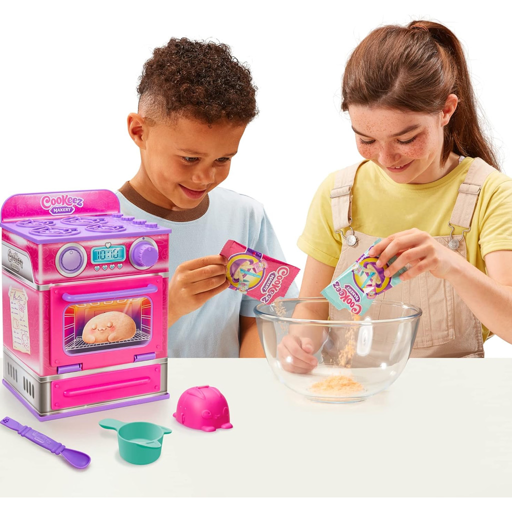 COOKEEZ Makery: Pink sütő játékszett meglepetés plüss állattal - 3. kép