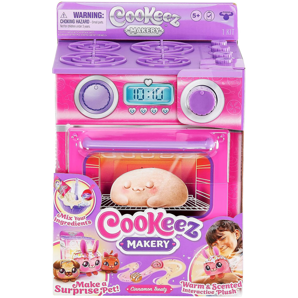 COOKEEZ Makery: Pink sütő játékszett meglepetés plüss állattal