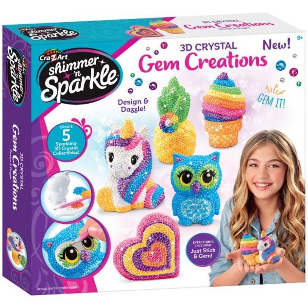 Shimmer n Sparkle Kreat v 3D Figurak sz t K szlet Krist lyokkal Cra Shimmer n Sparkle Kreat v 3D Figurak sz t K szlet Krist lyokkal Cra
