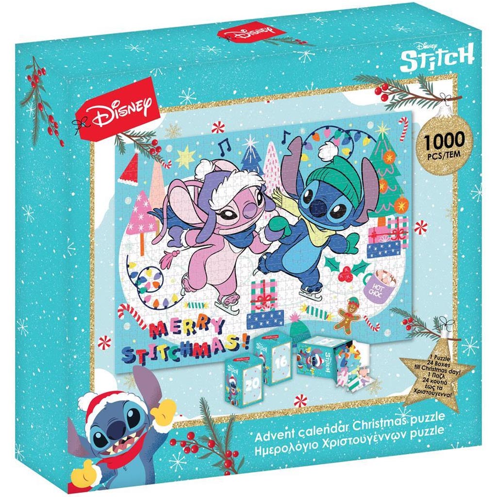Luna: Stitch karácsonyi adventi naptár 1000 db-os puzzle