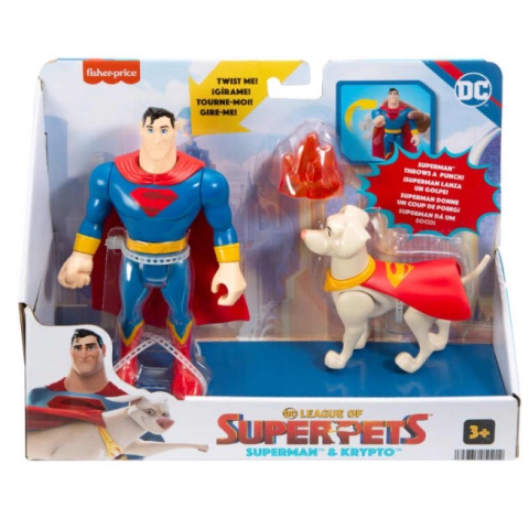 Fisher-Price DC League Of Super Pets – Krypto Basisfahrzeug Spielzeug Für Kinder Ab 36 Monaten
