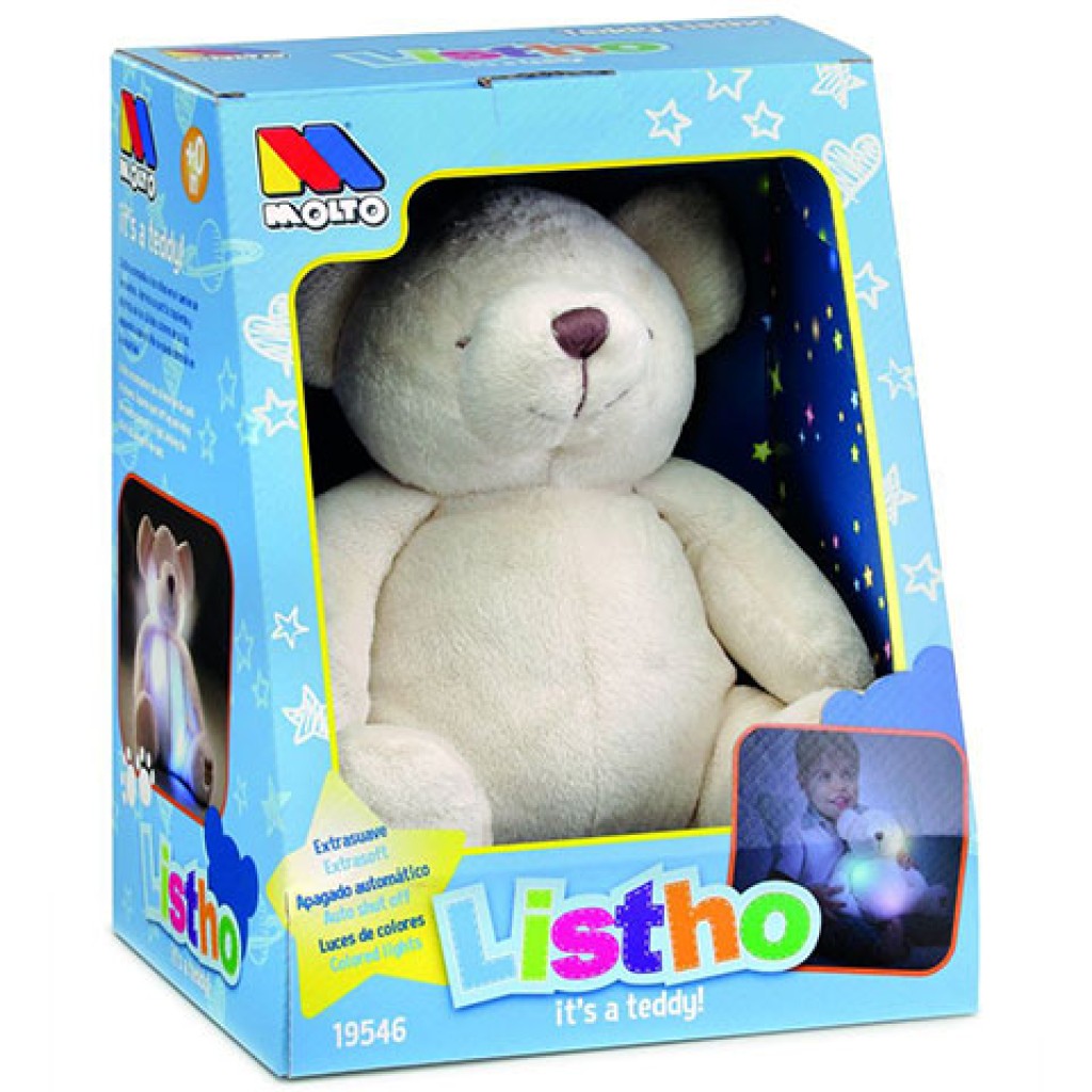 MOLTO Gusyluz Wurm Mit Licht & Melodien – Kuscheltier Für Kinder Ab 12 Monaten | 33 Cm