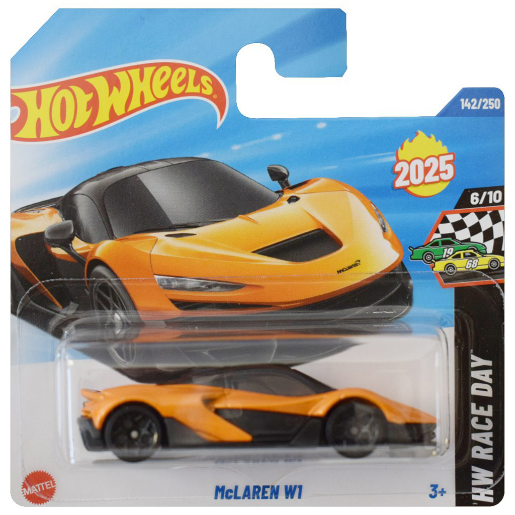 Hot Wheels McLaren W1 – Leuchtend Orange, 1:64, HW Race Day Serie 6/10, Nummeriert 142/250