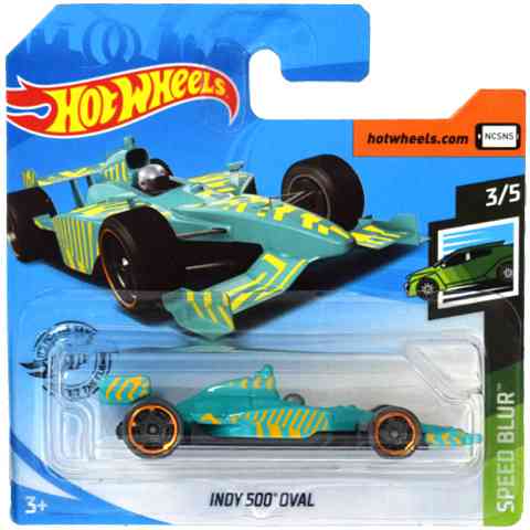 Hot Wheels 2020 Speed Blur &ndash; Indy 500 Oval #25 Turchese, Edizione Mondiale (Scala 1:64)