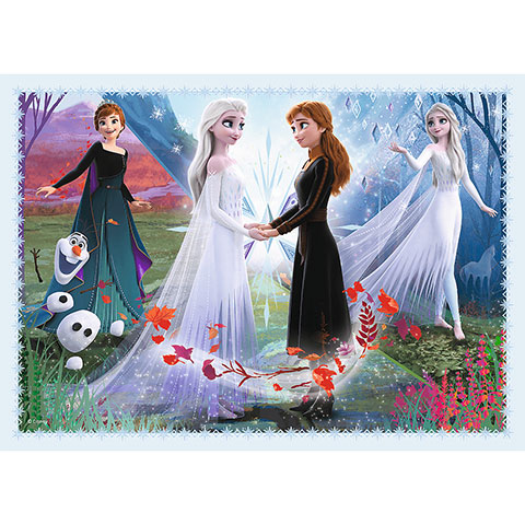 Jégvarázs 2: Varázslat az erdőben 4 az 1-ben puzzle - Trefl - 3. kép