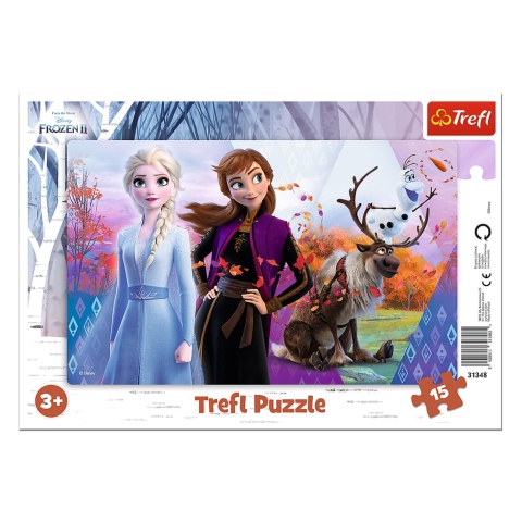 Jégvarázs 2 Anna és Elsa keretes puzzle 15db-os - Trefl vásárlás a ...