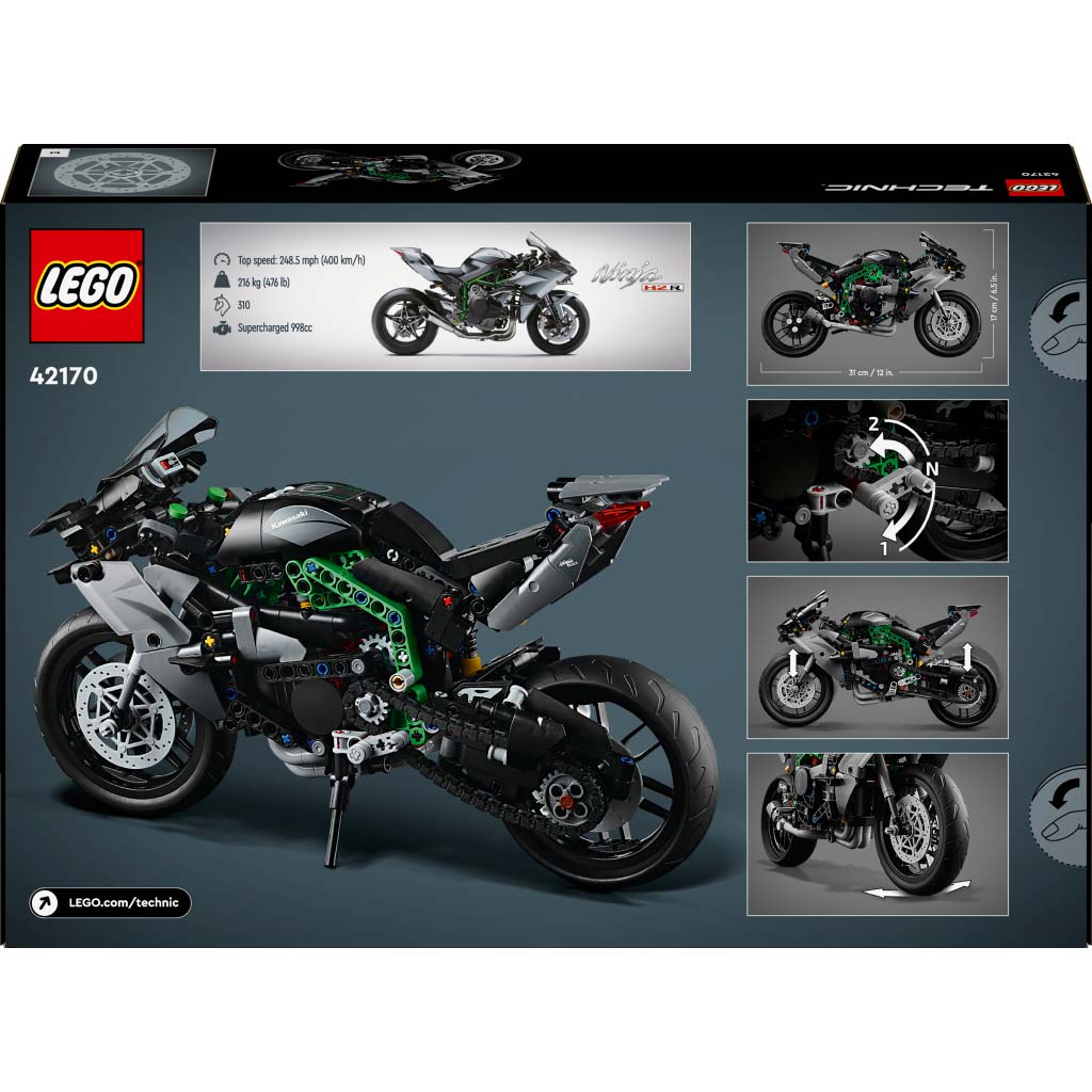 LEGO® Technic Kawasaki Ninja H2R motorkerékpár (42170) vásárlás a ...