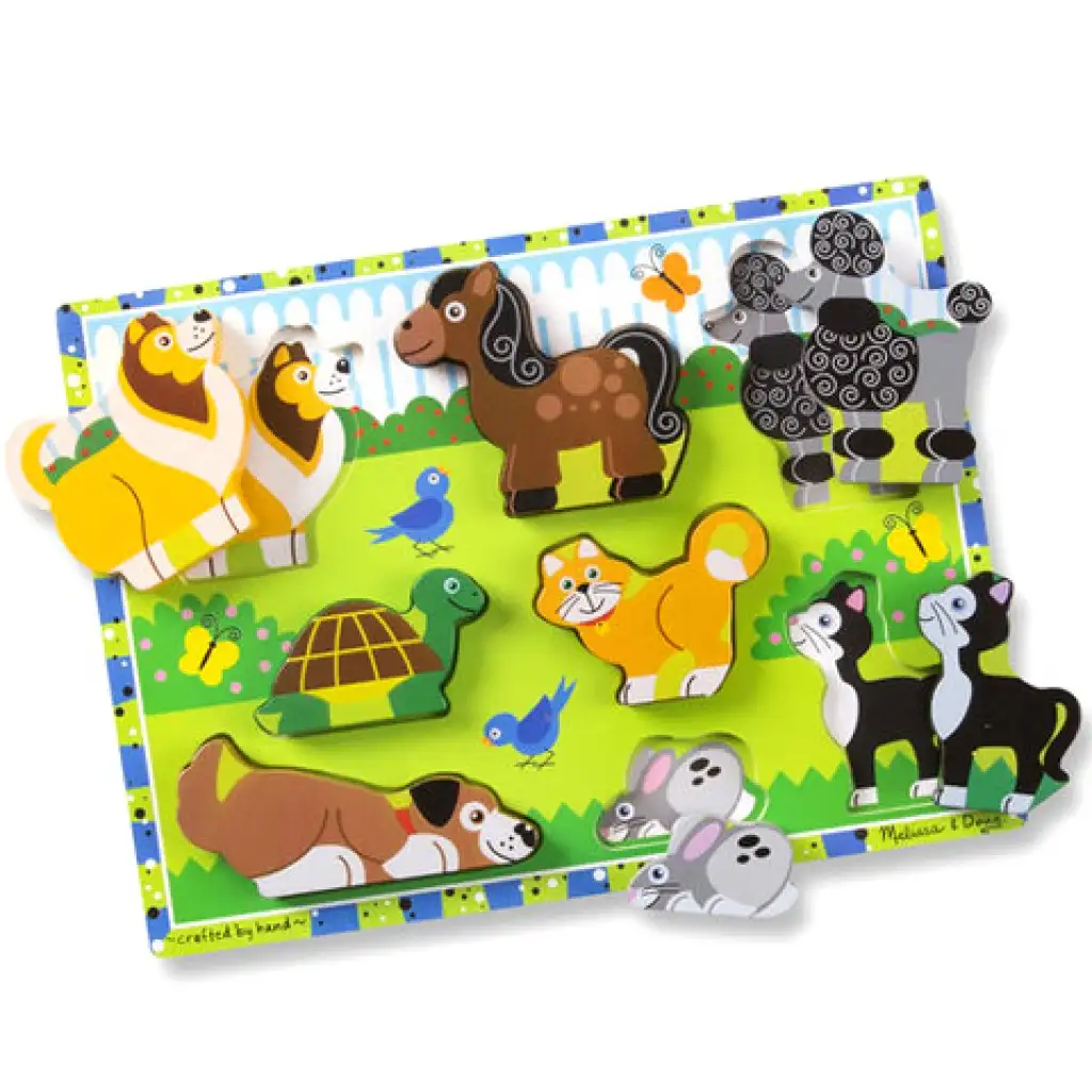 Kis kedvencek vastag fa formapuzzle 8 elemmel - Melissa &amp; Doug