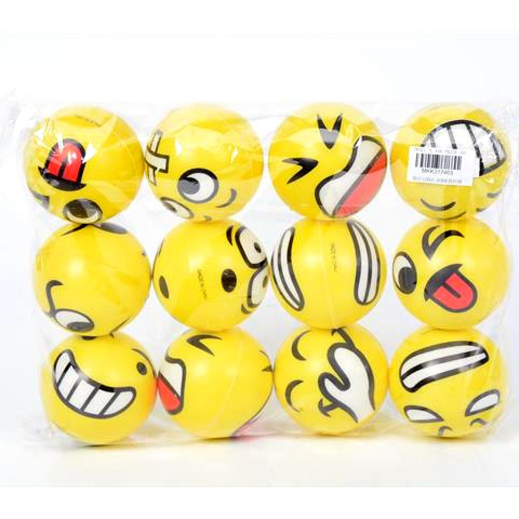 Kis softball labda emoji mintával 6,3cm 1db vásárlás a Játékshopban