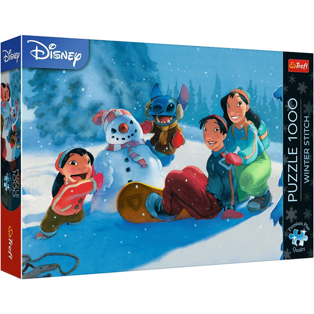 Lilo és Stitch: Téli móka 1000db-os Prémium Plus puzzle - Trefl