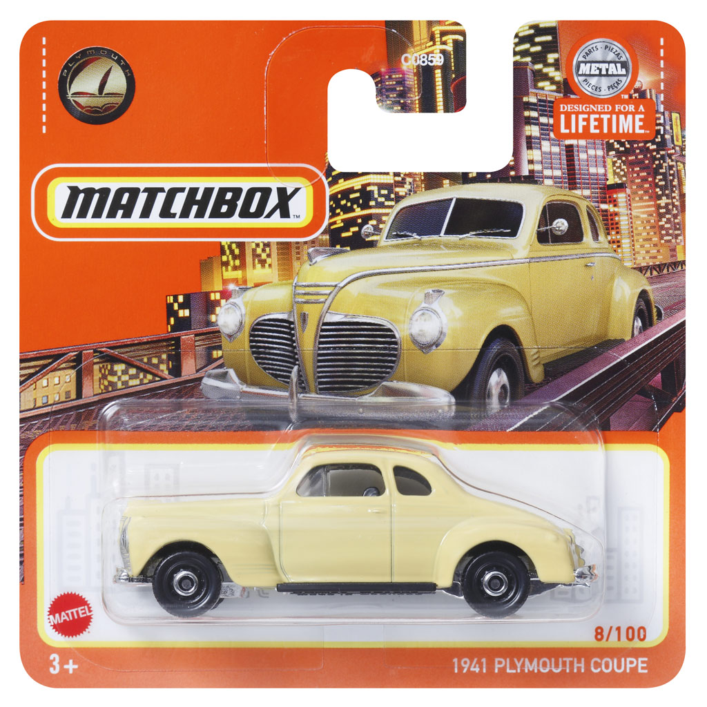 Plymouth Coupe 1941 Matchbox fém modell autó 1:64-es méretben