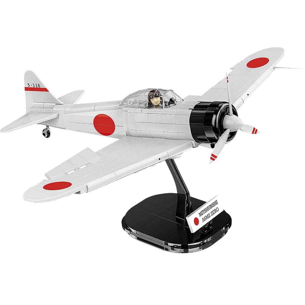 COBI: Mitsubishi A6M2 Zero‑Sen repülőgép építőjáték (5729) - 2. kép