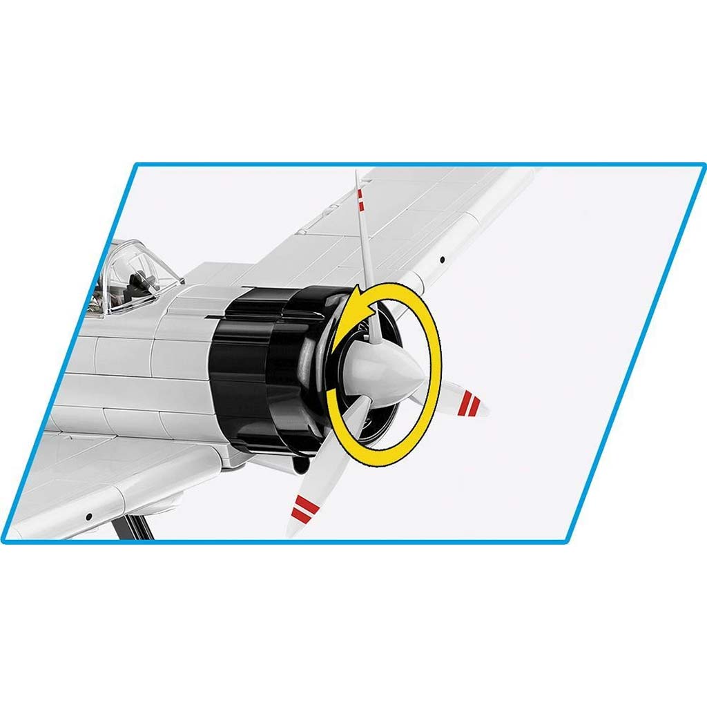 COBI: Mitsubishi A6M2 Zero‑Sen repülőgép építőjáték (5729) - 4. kép