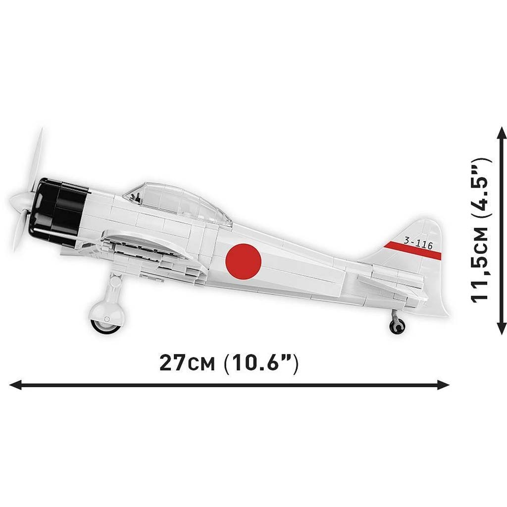 COBI: Mitsubishi A6M2 Zero‑Sen repülőgép építőjáték (5729) - 5. kép