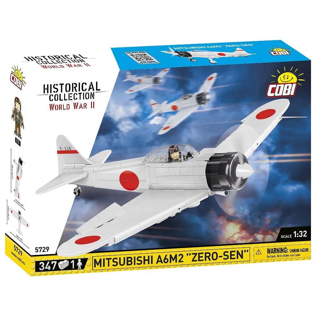 COBI: Mitsubishi A6M2 Zero‑Sen repülőgép építőjáték (5729)