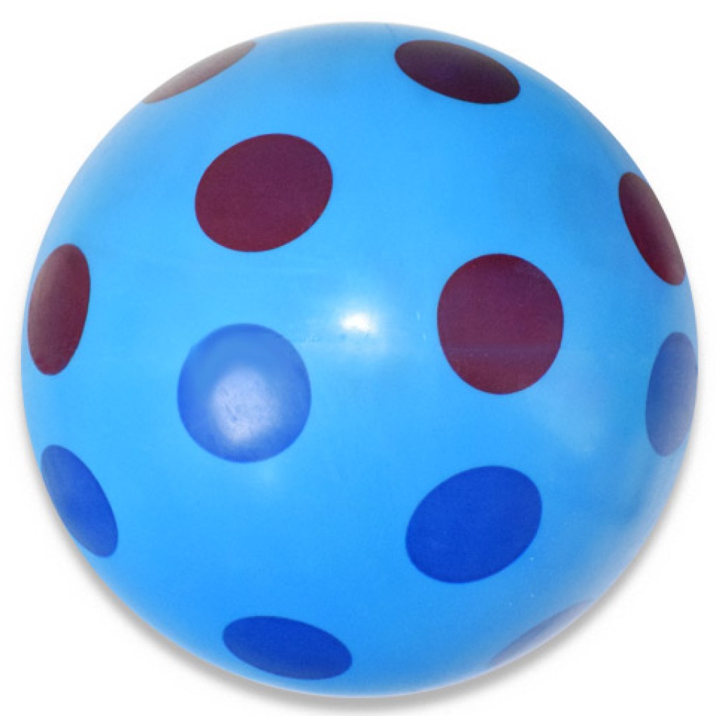 Színes pöttyös gumilabda többféle változatban 22cm vásárlás a Játékshopban