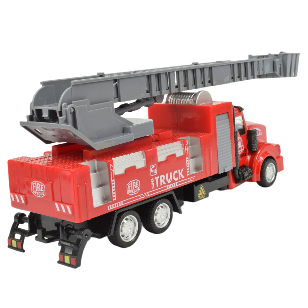 Fire Rescue Lendkerekes tűzoltósági létrás kamion 22cm vásárlás a ...