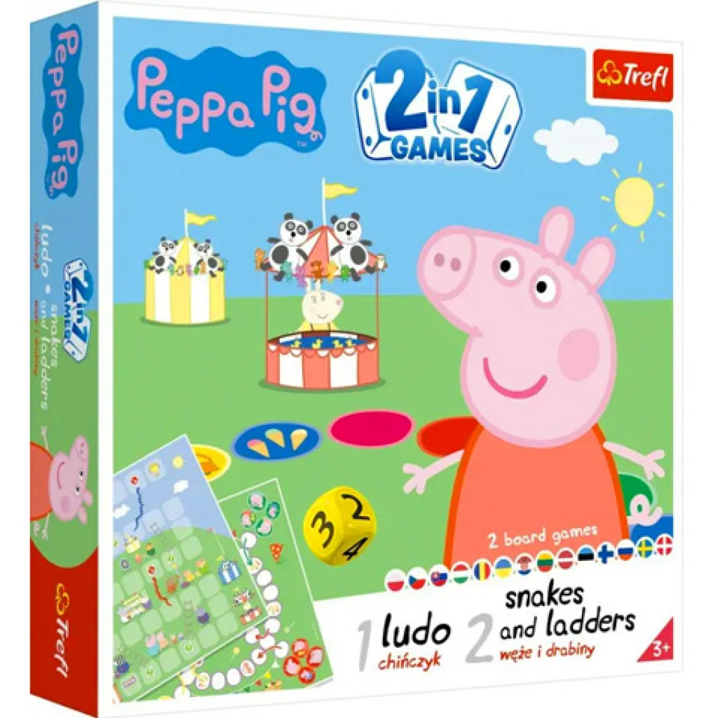Peppa malac 2 az 1-ben társasjáték szett - Trefl