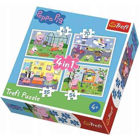 Peppa malac 4 az 1-ben puzzle - Trefl vásárlás a Játékshopban
