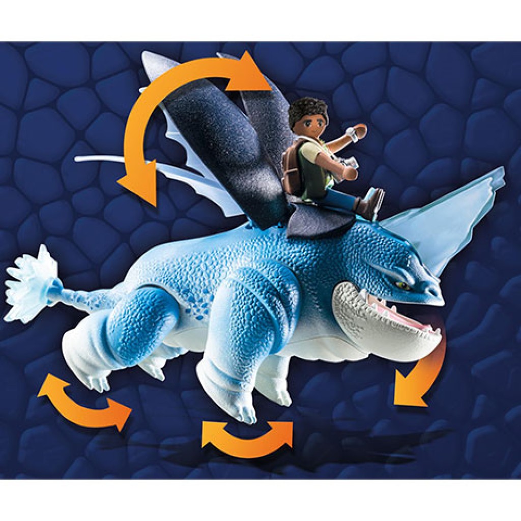 Set de Juego Playmobil Dragons: Nine Realms Plowhorn & D'Ange 17 Piezas