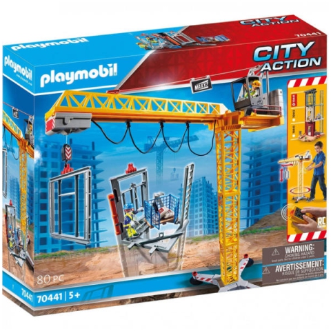 Playmobil: Városi forgatag - Távirányítós építkezési daru (70441)