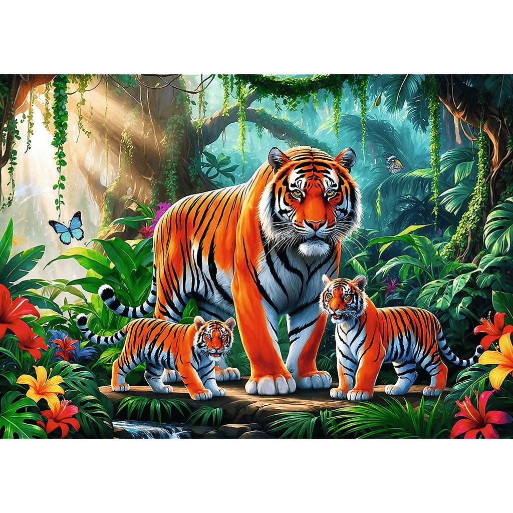 Tigrisek a dzsungelben 200 db-os puzzle - Trefl - 2. kép