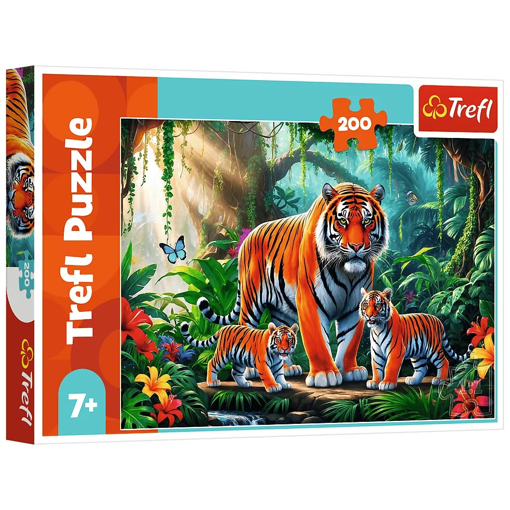 Tigrisek a dzsungelben 200 db-os puzzle - Trefl