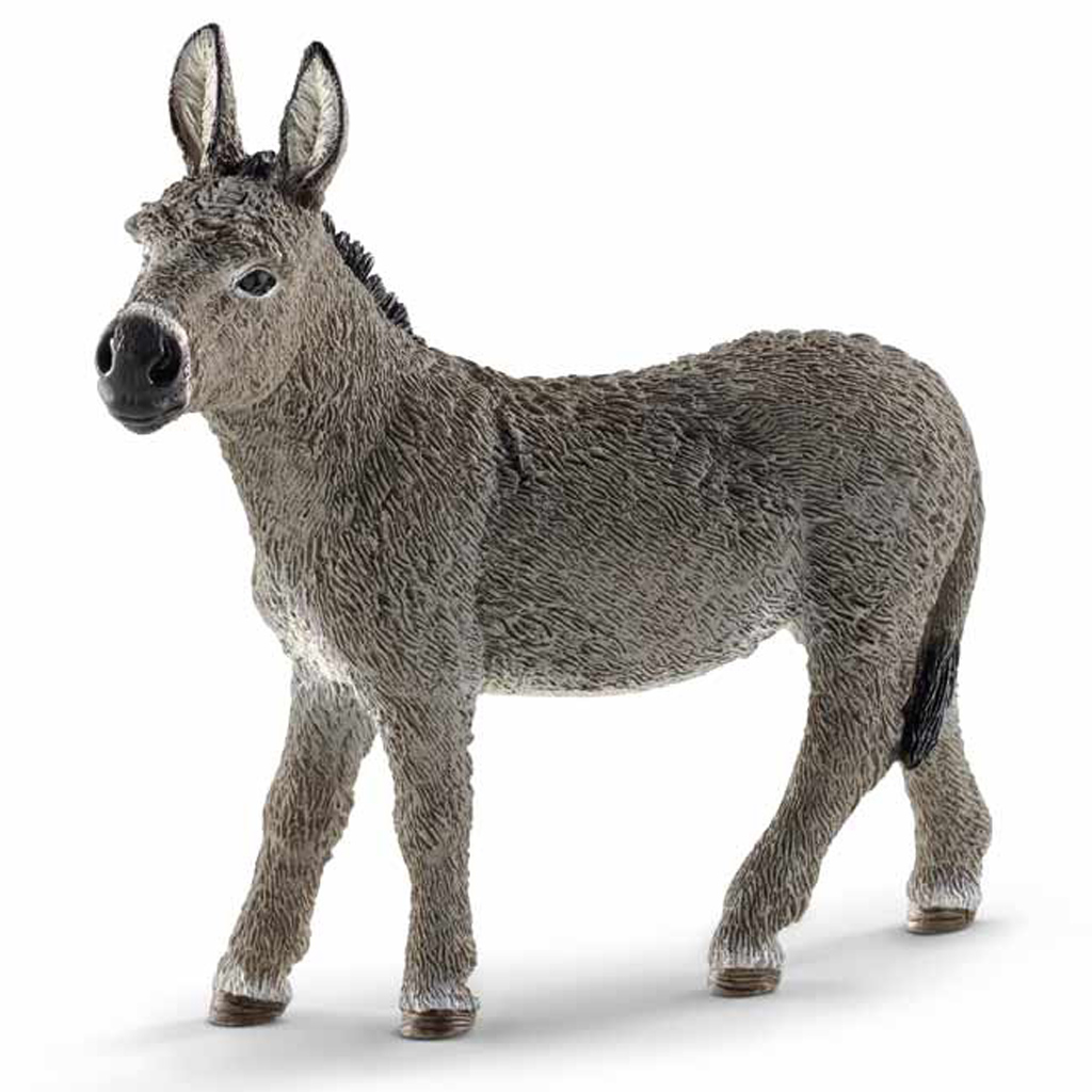 Figura Schleich Burro – Réplica Detallada De 9.5 Cm, Pintada A Mano, De 3 Años