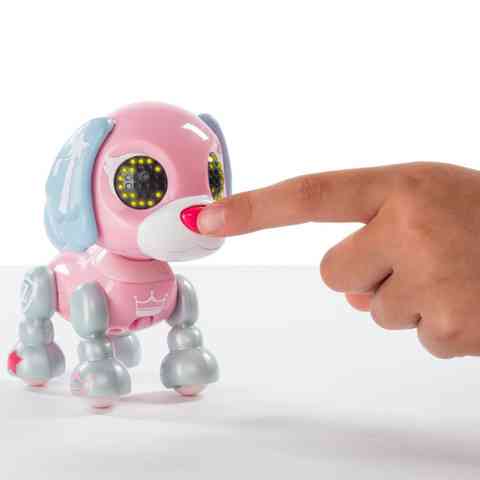 Spinmaster Zoomer Zupps Spaniel Diva - Cucciolo Interattivo Con Occhi Luminosi | Per Bambini 4+ | Gioco A Batterie Con Carta Da Collezione - 4