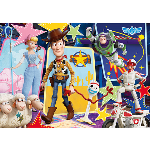 Toy Story 4 Supercolor puzzle 104db-os - Clementoni vásárlás a Játékshopban