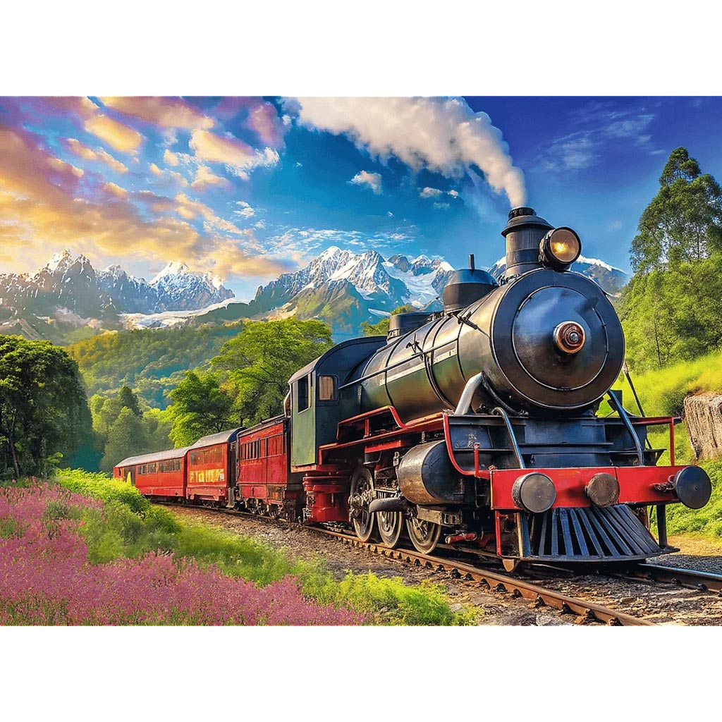 Utazás a hegyek között vonattal 1000db-os puzzle -Trefl - 2. kép