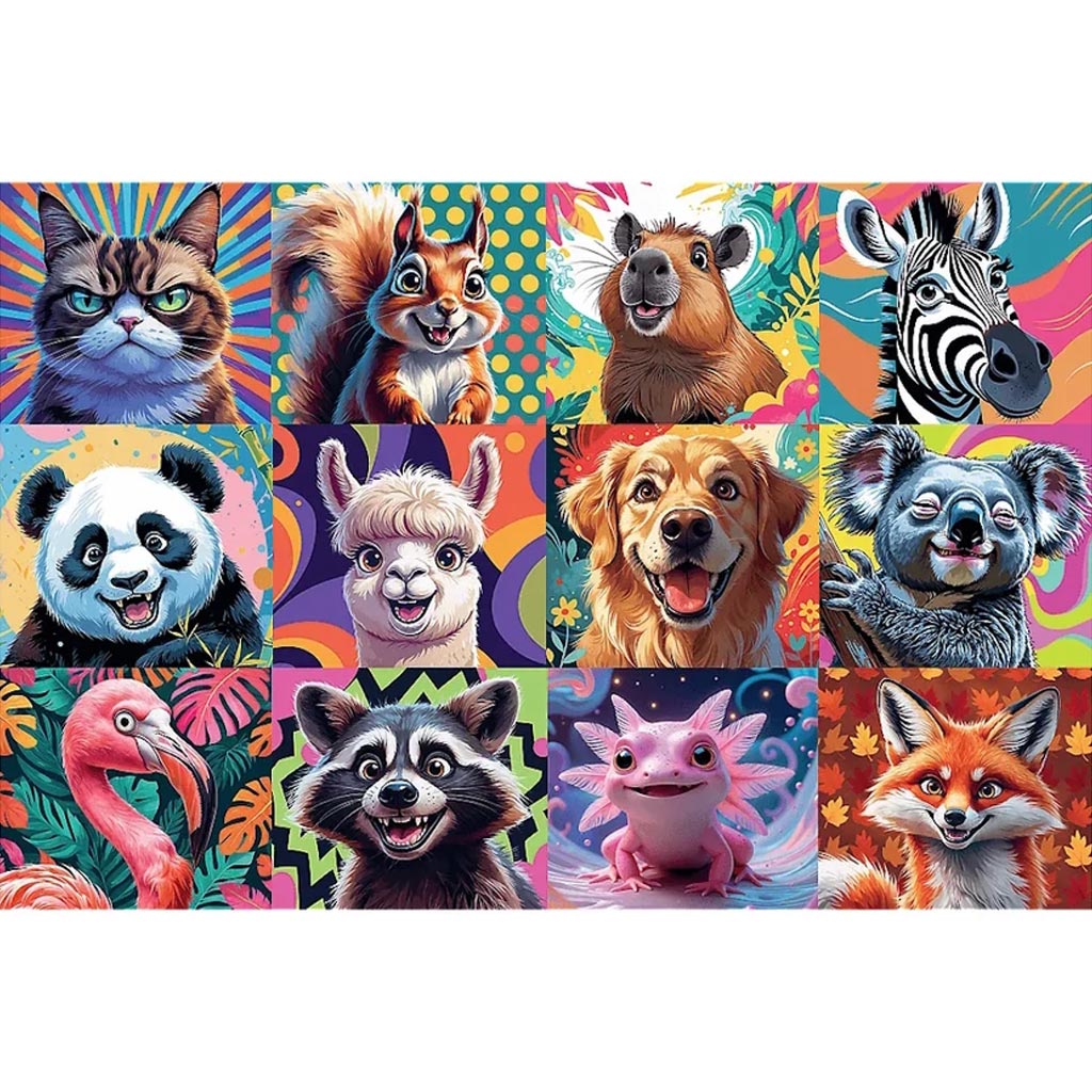 Vicces állatportrék 300db-os puzzle - Trefl - 2. kép