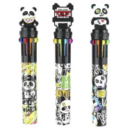 Nebulo: 10 színű golyóstoll Panda dizájn többféle 1db