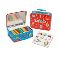 100db-os filctoll szett fém dobozban kifestő füzettel - Carioca